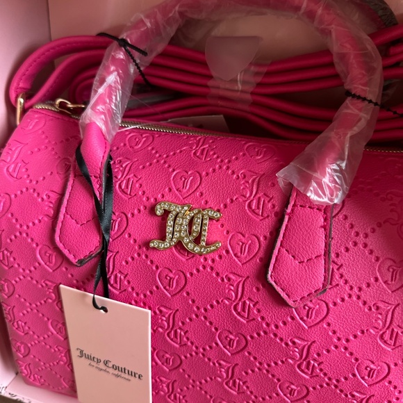 Juicy Couture hot pink bag purse crossbody mommy and me mix & match handbag - Picture 8 of 8